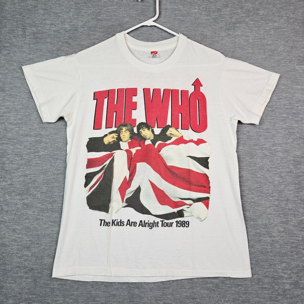 Vintage 1989 The Who The Kids Are Alright Tour T-Shirt Hanes Made in USA Sz M